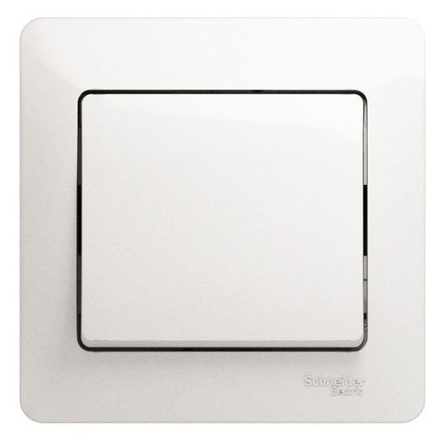 Выключатель 1-кл перламутр в сборе  Glossa----