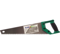 Ножовка по дереву 400мм зуб 3,5мм з/д сырая древесина Runex Green