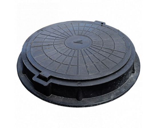 Люк полимерный круглый 12,5т 780х110мм