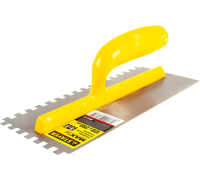 Гладилка стальная 130х270мм зуб  8х8мм Stayer 