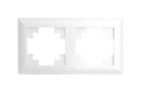 Рамка 2-местная белая Катрин Stekker Feron