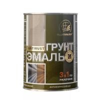 Грунт эмаль по ржавчине 3в1 зеленый мох 1,9кг глянец Радуга