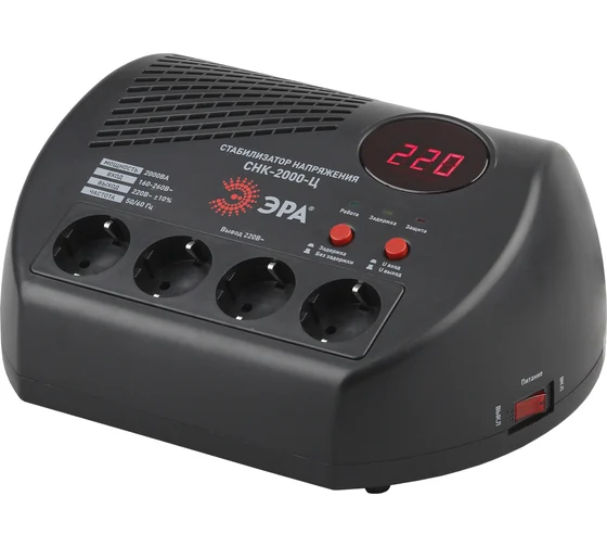 Стабилизатор  2000Вт СНК-2000-Ц ЭРА(5)
