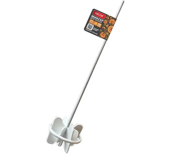 Миксер строительный пластик 90х450мм шестигранник Decor