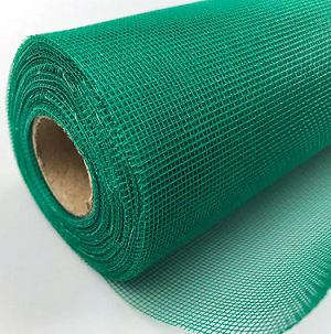 Сетка стеклотканевая 145г/м2 фасадная  5,0х5,0мм 1х20м зеленая Fiberon