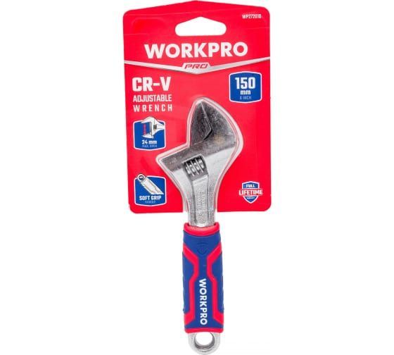 Ключ разводной 150х24мм Cr-V Workpro----