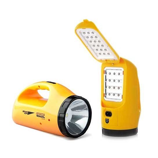 Фонарь прожектор-раскладушка 200Lm 2,6Ah IP20 LA-1W Яркий луч