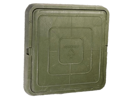 Люк полимерный квадратный 3т 470х470х55мм