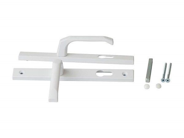 Ручка для пластиковых дверей м/о 85мм белый Булат