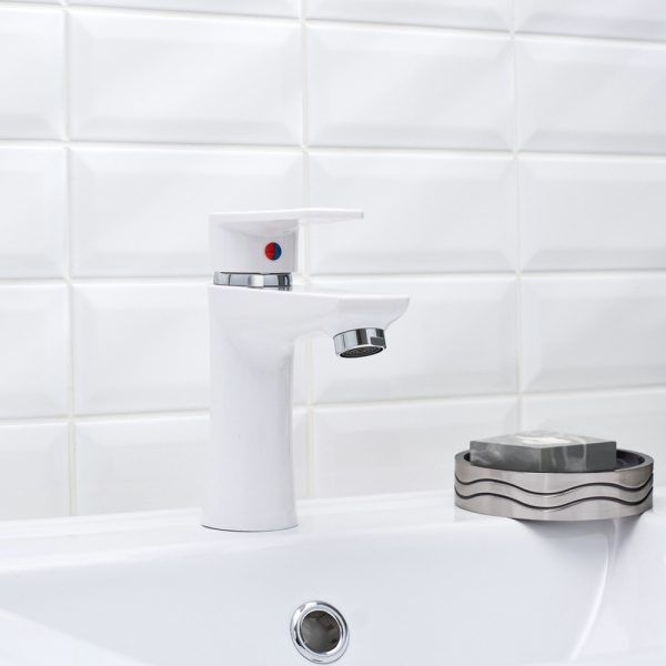 Смеситель умывальник PL6-001F пластик РМС (80)