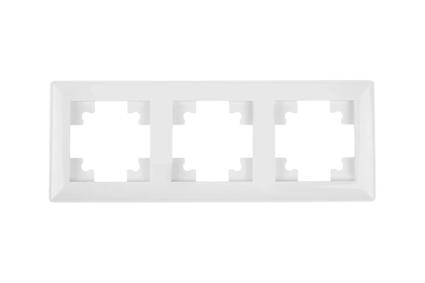 Рамка 3-местная белая Катрин Stekker Feron