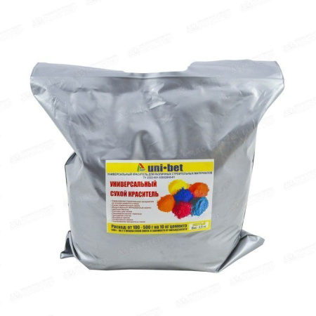 Краситель сухой 0,5кг синий Uni-bet