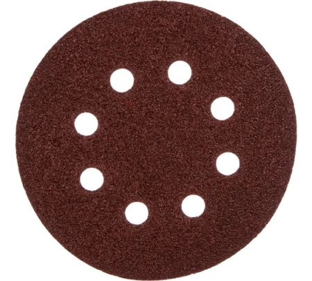 Круг шлифовальный бумага 125мм Р 60 8 отв 5шт Зубр