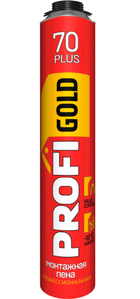 Пена монтажная проф. 70+л летняя  850мл Profigold