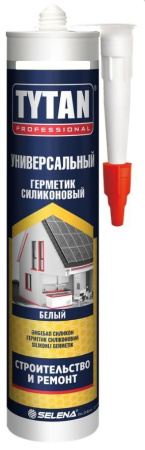 Герметик силиконовый универсальный прозрачный 280мл Tytan Professional(12)