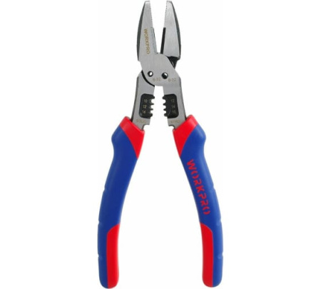 Плоскогубцы комбинированные 200мм многофункциональные Cr-Ni Workpro---