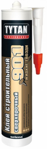 Клей жидкие гвозди акриловые бежевые 380г д/влажных зон  нар/внутр.универсаль 901 Tytan Professional
