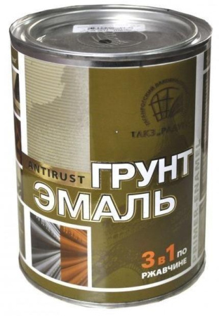 Грунт эмаль по ржавчине 3в1 голубая 1,9кг глянец Радуга