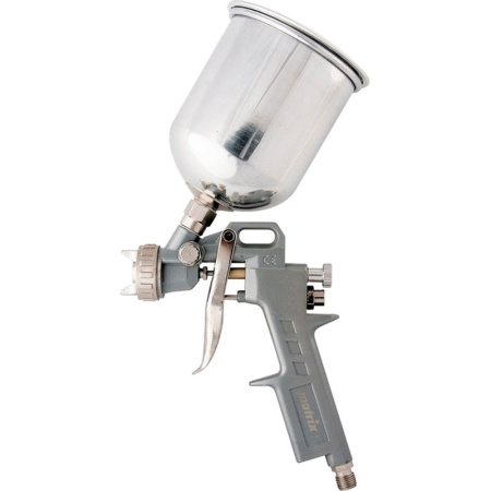 Краскопульт пневматический 1000мл 1,2/1,5/1,8мм металлич. верхний бачок Matrix(32)