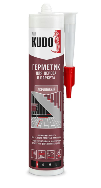 Герметик акриловый д/дерева и паркета мхагон 280мл KSK317 Home Kudo(6)---