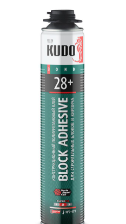 Пена-клей для блока и кирпича проф.  65м 1000мл всесезонная Proff 28+ ABL Kudo(12)