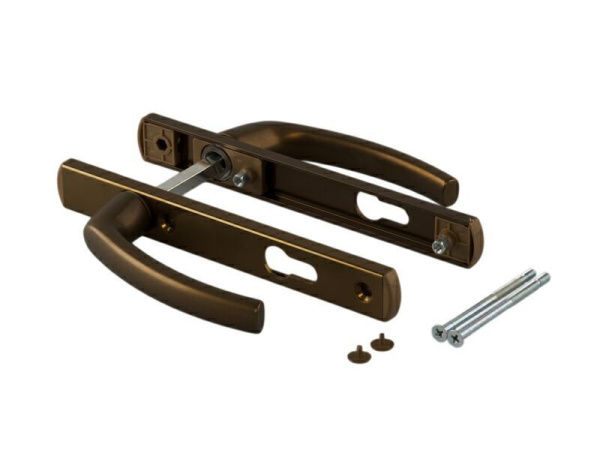 Ручка для пластиковых дверей м/о 85мм коричневый Vantage