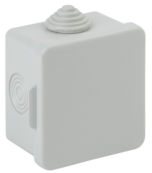 Коробка распределительная  65х65х50 IP54 KOR-65-65-50-4g  квадратная серая Эра