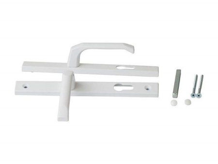 Ручка для пластиковых дверей м/о 85мм белый Булат